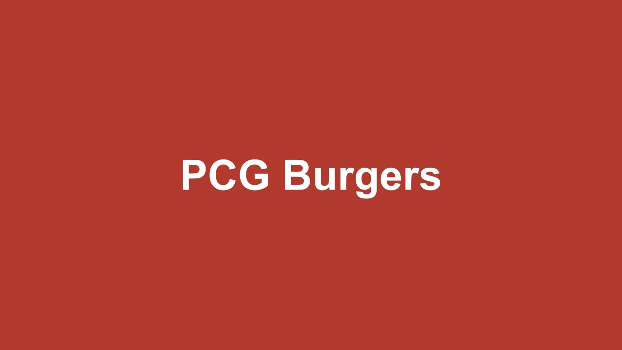 PCG Burgers campaign creative